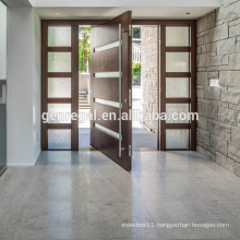 Elegant modern front wooden pivot entry doors